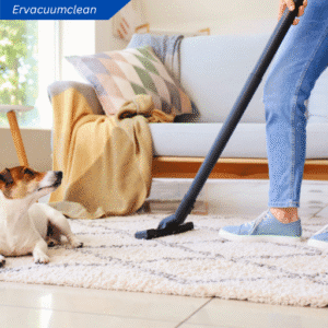 Ilustrasi vacuum cleaner untuk hewan peliharaan