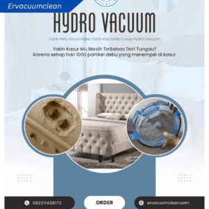 Ilustrasi hydrovacuum tungau kasur