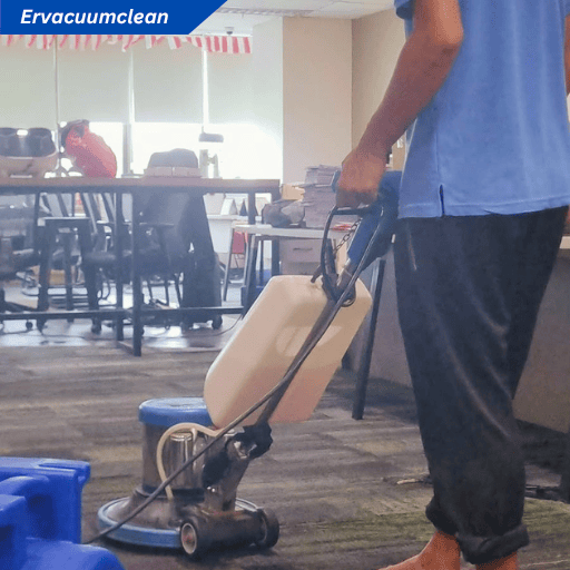 Proses hydro vacuum karpet pelanggan di Jakarta Selatan